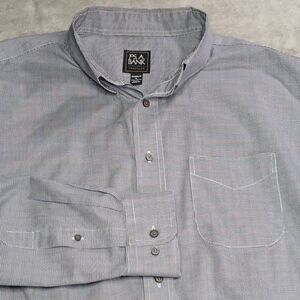XL JOS A BANK XL Tailored Fit Traveler Shirt Blue White Transit-Professional XL
